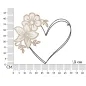 PANEL Z ŻELAZA I DREWNA HEART 50X2X45 cm MIN 2